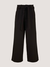 Culotte Bundfaltenhose mit Bindegürtel - Frauen - Deep Black Culotte Bundfaltenhose mit Bindegürtel - Frauen - Deep Black - 7 - TOM TAILOR Denim