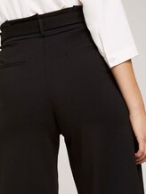 Culotte Bundfaltenhose mit Bindegürtel - Frauen - Deep Black Culotte Bundfaltenhose mit Bindegürtel - Frauen - Deep Black - 9 - TOM TAILOR Denim