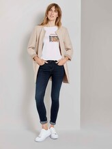 T-shirt with a chest print - Women - Whisper White T-shirt with a chest print - Women - Whisper White - 3 - TOM TAILOR