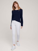 T-Shirt in Melange Optik - Frauen - Sky Captain Blue T-Shirt in Melange Optik - Frauen - Sky Captain Blue - 3 - TOM TAILOR