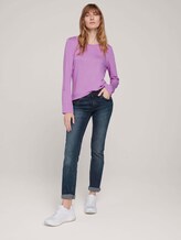 T-Shirt in Melange Optik - Frauen - heather lilac melange T-Shirt in Melange Optik - Frauen - heather lilac melange - 3 - TOM TAILOR