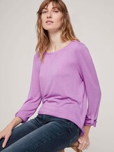 T-Shirt in Melange Optik - Frauen - heather lilac melange T-Shirt in Melange Optik - Frauen - heather lilac melange - 5 - TOM TAILOR