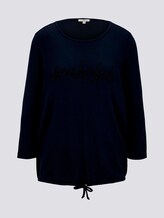 Jersey 3/4-sleeved shirt with artwork - Women - Sky Captain Blue Jersey 3/4-sleeved shirt with artwork - Women - Sky Captain Blue - 7 - TOM TAILOR