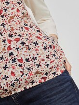 Gemustertes Shirt im Materialmix - Frauen - beige flower design Gemustertes Shirt im Materialmix - Frauen - beige flower design - 10 - TOM TAILOR