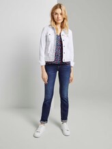 Gemustertes Shirt im Materialmix - Frauen - navy flower design Gemustertes Shirt im Materialmix - Frauen - navy flower design - 3 - TOM TAILOR