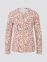 Gemustertes Henley-Shirt mit Tape-Einsatz - Frauen - beige flower design Gemustertes Henley-Shirt mit Tape-Einsatz - Frauen - beige flower design - 7 - TOM TAILOR