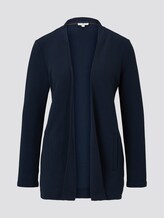 Sweat-Cardigan mit Streifenstruktur - Frauen - Sky Captain Blue Sweat-Cardigan mit Streifenstruktur - Frauen - Sky Captain Blue - 7 - TOM TAILOR