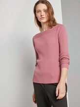 Pullover mit Rippstruktur - Frauen - cozy rose Pullover mit Rippstruktur - Frauen - cozy rose - 5 - TOM TAILOR Denim