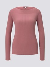 Pullover mit Rippstruktur - Frauen - cozy rose Pullover mit Rippstruktur - Frauen - cozy rose - 7 - TOM TAILOR Denim