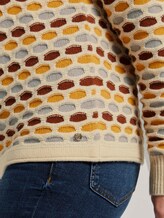 Bunter Bienenwaben-Pullover - Frauen - colored comb structure Bunter Bienenwaben-Pullover - Frauen - colored comb structure - 9 - TOM TAILOR Denim