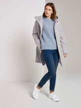 Pullover mit Ajour-Struktur - Frauen - cosy blue melange Pullover mit Ajour-Struktur - Frauen - cosy blue melange - 3 - TOM TAILOR Denim