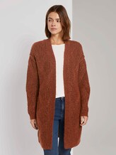 Cardigan im Ajour-Muster - Frauen - rust melange Cardigan im Ajour-Muster - Frauen - rust melange - 1 - TOM TAILOR Denim