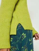 Moderner Rollkragenpullover - Frauen - neon lime melange Moderner Rollkragenpullover - Frauen - neon lime melange - 10 - Mine to five