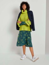 Moderner Rollkragenpullover - Frauen - neon lime melange Moderner Rollkragenpullover - Frauen - neon lime melange - 3 - Mine to five