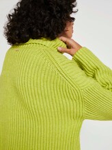 Moderner Rollkragenpullover - Frauen - neon lime melange Moderner Rollkragenpullover - Frauen - neon lime melange - 9 - Mine to five
