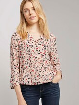 3/4-Arm Bluse mit umgelegtem Kragen - Frauen - beige flower design 3/4-Arm Bluse mit umgelegtem Kragen - Frauen - beige flower design - 5 - TOM TAILOR