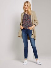 3/4-Arm Bluse mit umgelegtem Kragen - Frauen - navy flower design 3/4-Arm Bluse mit umgelegtem Kragen - Frauen - navy flower design - 3 - TOM TAILOR