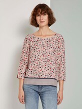 3/4-Arm Bluse mit Blumenprint - Frauen - beige flower design 3/4-Arm Bluse mit Blumenprint - Frauen - beige flower design - 1 - TOM TAILOR
