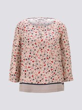 3/4-Arm Bluse mit Blumenprint - Frauen - beige flower design 3/4-Arm Bluse mit Blumenprint - Frauen - beige flower design - 7 - TOM TAILOR