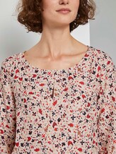 3/4-Arm Bluse mit Blumenprint - Frauen - beige flower design 3/4-Arm Bluse mit Blumenprint - Frauen - beige flower design - 9 - TOM TAILOR