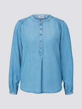 Geknöpfte Bluse im Jeans-Look - Frauen - Blue Denim Geknöpfte Bluse im Jeans-Look - Frauen - Blue Denim - 7 - TOM TAILOR