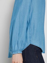 Geknöpfte Bluse im Jeans-Look - Frauen - Blue Denim Geknöpfte Bluse im Jeans-Look - Frauen - Blue Denim - 9 - TOM TAILOR