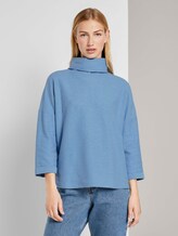 Rollkragen-Sweatshirt - Frauen - Summer Blue Rollkragen-Sweatshirt - Frauen - Summer Blue - 1 - TOM TAILOR Denim