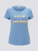 T-Shirt mit Schriftprint - Frauen - Summer Blue T-Shirt mit Schriftprint - Frauen - Summer Blue - 7 - TOM TAILOR Denim