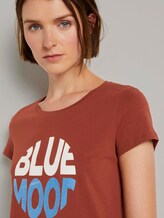 T-Shirt mit Schriftprint - Frauen - Rust Orange T-Shirt mit Schriftprint - Frauen - Rust Orange - 9 - TOM TAILOR Denim