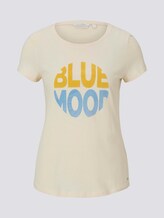 T-Shirt mit Schriftprint - Frauen - soft creme beige T-Shirt mit Schriftprint - Frauen - soft creme beige - 7 - TOM TAILOR Denim