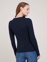 Langarmshirt mit Bio-Baumwolle - Frauen - Sky Captain Blue Langarmshirt mit Bio-Baumwolle - Frauen - Sky Captain Blue - 2 - TOM TAILOR Denim