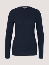 Langarmshirt mit Bio-Baumwolle - Frauen - Sky Captain Blue Langarmshirt mit Bio-Baumwolle - Frauen - Sky Captain Blue - 7 - TOM TAILOR Denim