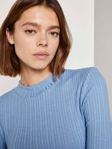 Langarmshirt mit Stehkragen - Frauen - Summer Blue Langarmshirt mit Stehkragen - Frauen - Summer Blue - 9 - TOM TAILOR Denim