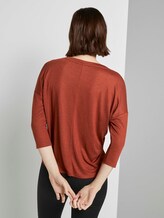 Bat Mouwen Overhemd - Vrouwen - Rust Orange Bat Mouwen Overhemd - Vrouwen - Rust Orange - 2 - TOM TAILOR Denim