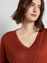 Bat Mouwen Overhemd - Vrouwen - Rust Orange Bat Mouwen Overhemd - Vrouwen - Rust Orange - 9 - TOM TAILOR Denim
