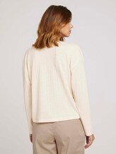kurzer Cardigan mit V-Ausschnitt - Frauen - soft creme beige kurzer Cardigan mit V-Ausschnitt - Frauen - soft creme beige - 2 - TOM TAILOR Denim