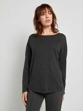 Basic Pullover aus Organic Cotton - Frauen - Shale Grey Melange Basic Pullover aus Organic Cotton - Frauen - Shale Grey Melange - 1 - TOM TAILOR Denim