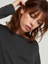 Basic Pullover aus Organic Cotton - Frauen - Shale Grey Melange Basic Pullover aus Organic Cotton - Frauen - Shale Grey Melange - 9 - TOM TAILOR Denim