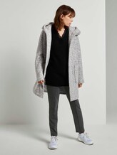 Langer Pullover mit Spitze - Frauen - Deep Black Langer Pullover mit Spitze - Frauen - Deep Black - 3 - TOM TAILOR Denim