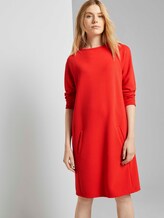 Bequemes Kleid mit Stehkragen - Frauen - Strong Red Bequemes Kleid mit Stehkragen - Frauen - Strong Red - 5 - TOM TAILOR