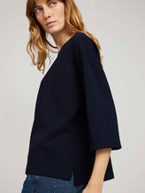 Basic Loose Fit Sweatshirt - Frauen - Sky Captain Blue Basic Loose Fit Sweatshirt - Frauen - Sky Captain Blue - 9 - TOM TAILOR