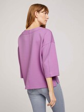 Basic Loose Fit Sweatshirt - Frauen - heather lilac Basic Loose Fit Sweatshirt - Frauen - heather lilac - 2 - TOM TAILOR