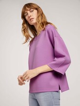Basic Loose Fit Sweatshirt - Frauen - heather lilac Basic Loose Fit Sweatshirt - Frauen - heather lilac - 5 - TOM TAILOR