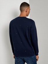 Besticktes Sweatshirt - Männer - navy big split drop print Besticktes Sweatshirt - Männer - navy big split drop print - 2 - TOM TAILOR Denim