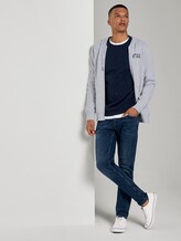 Besticktes Sweatshirt - Männer - navy big split drop print Besticktes Sweatshirt - Männer - navy big split drop print - 3 - TOM TAILOR Denim