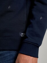 Besticktes Sweatshirt - Männer - navy big split drop print Besticktes Sweatshirt - Männer - navy big split drop print - 9 - TOM TAILOR Denim