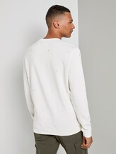 Besticktes Sweatshirt - Männer - white big split drop print Besticktes Sweatshirt - Männer - white big split drop print - 2 - TOM TAILOR Denim