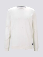 Besticktes Sweatshirt - Männer - white big split drop print Besticktes Sweatshirt - Männer - white big split drop print - 7 - TOM TAILOR Denim