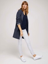 Pullover mit LENZING™ ECOVERO™ und Kontraststreifen - Frauen - Sky Captain Blue Pullover mit LENZING™ ECOVERO™ und Kontraststreifen - Frauen - Sky Captain Blue - 3 - TOM TAILOR