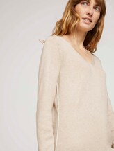 Pullover mit Kontraststreifen - Frauen - beige alfalfa melange Pullover mit Kontraststreifen - Frauen - beige alfalfa melange - 9 - TOM TAILOR